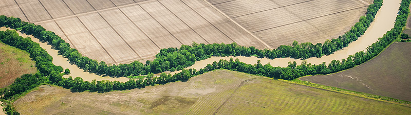 aerial of Mississippi delta aerial of Mississippi delta